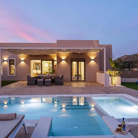 Villa Koin Sunrise, With Heated Pool & Whirlpool Perama (Crete)